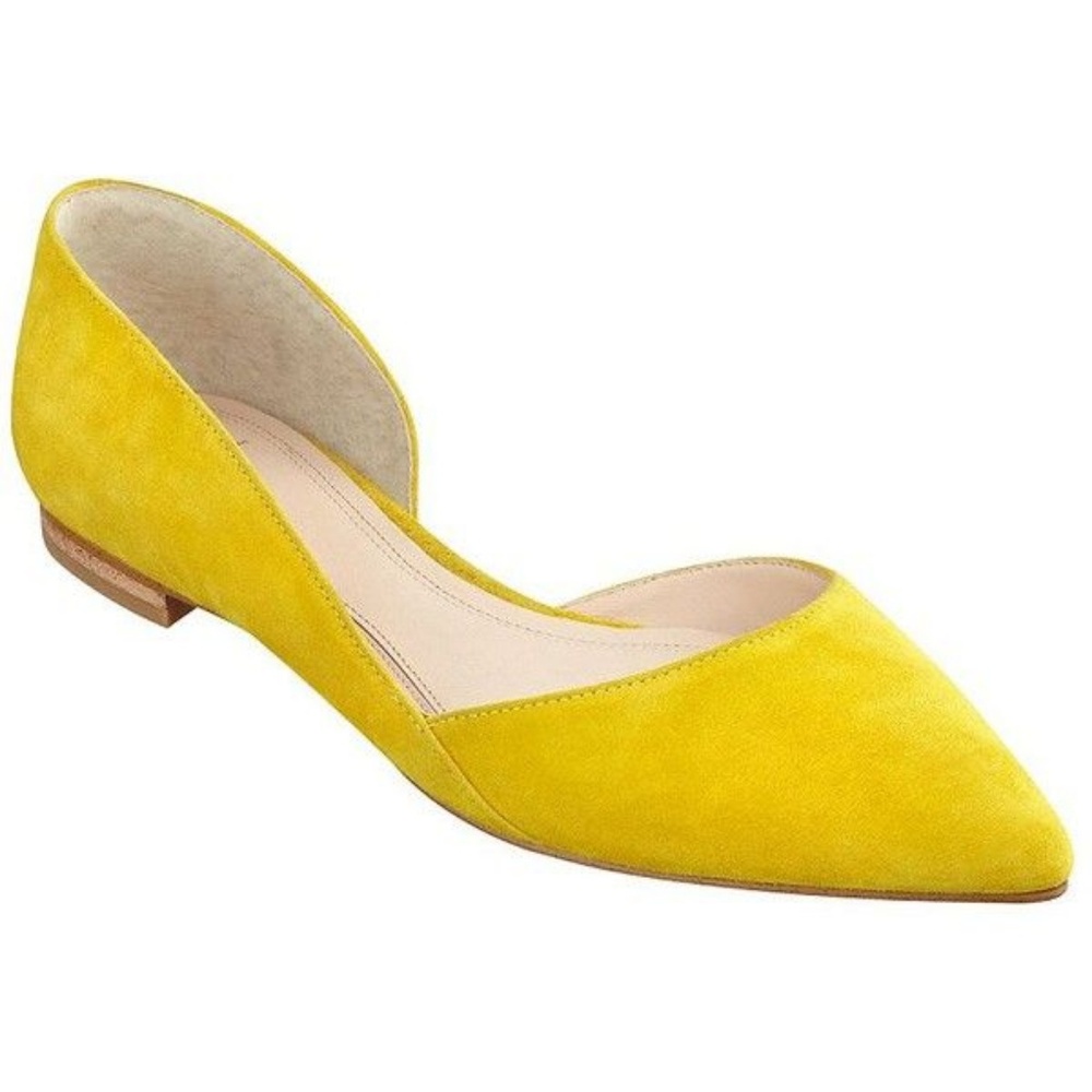 Yellow Women's Sunny Suede Flats